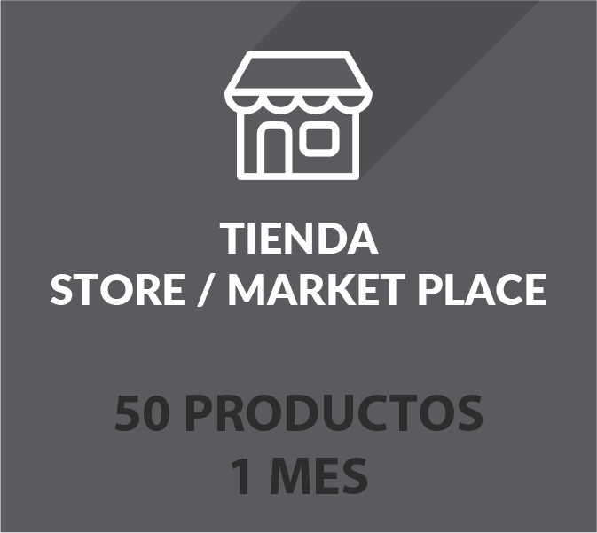 Tienda Store/ Market Place / 1 mes